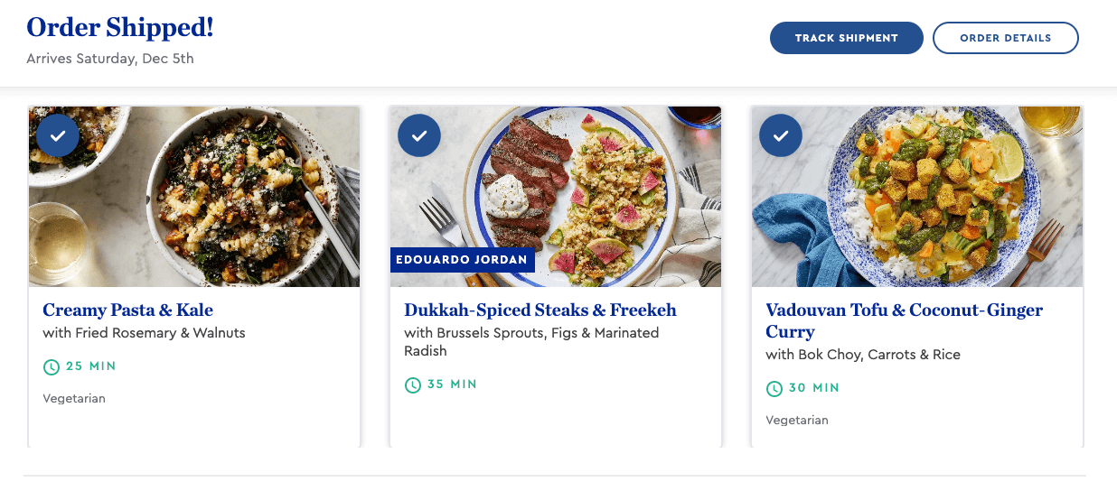 blue apron meals delivered