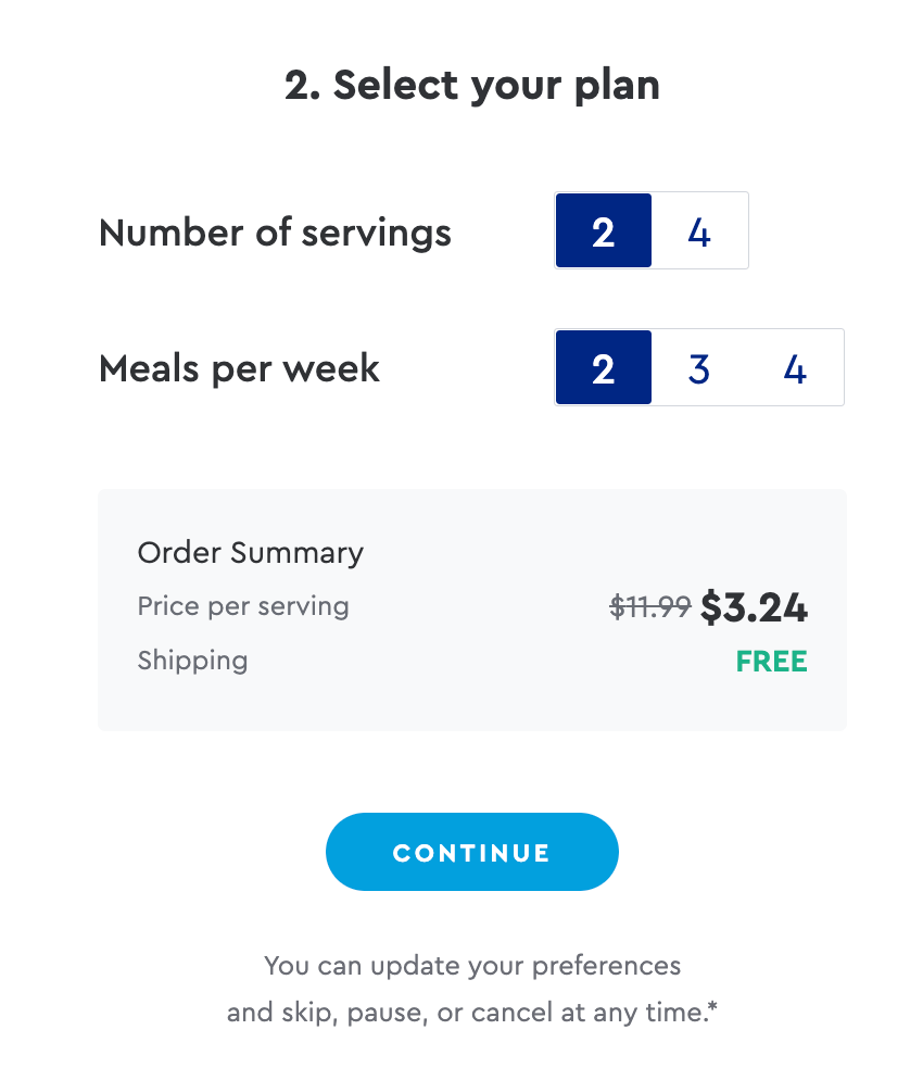 blue apron cost